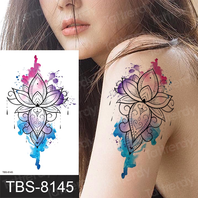 Hình Xăm Dán Họa Tiết Mandala Độc Đáo