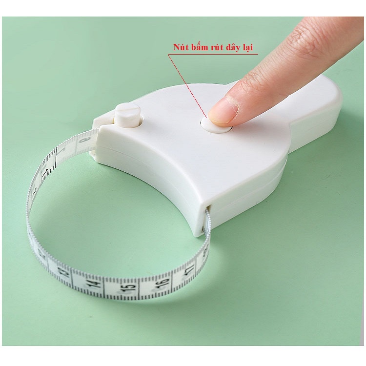 THƯỚC DÂY RÚT NHỰA 1m5 KIỂU Y GÀI TIỆN ÍCH dùng để đo số đo cơ thể vòng ngực eo mông đùi bắp tay Chân – DIY902