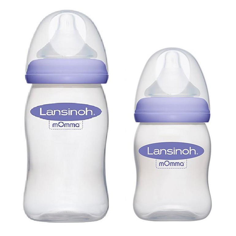 Bình sữa PP Lansinoh Momma đơn 160ml - 240ml chính hãng