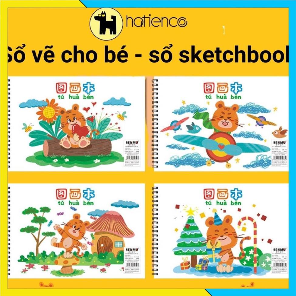 [FREESHIP]Sổ vẽ lò xo cute cho bé