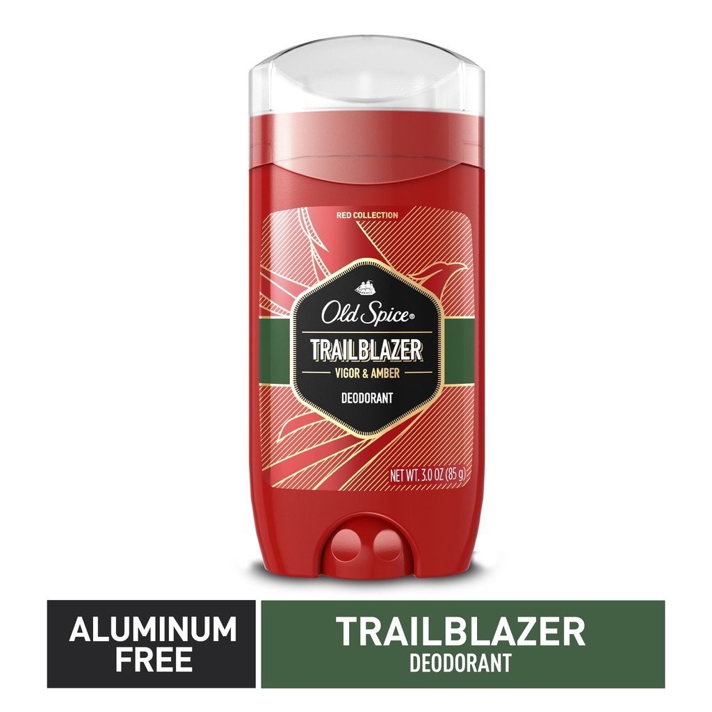 Lăn Khử Mùi Old Spice Red Collection Trailblazer Aluminum-Free 85Gr (Sáp Xanh)