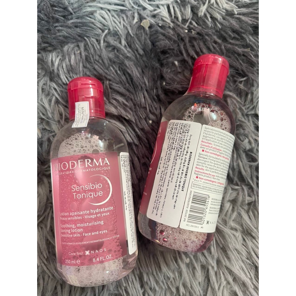 Nước cân bằng dưỡng ẩm Bioderma Sensibio Tonique 100ml/250ml làm dịu da