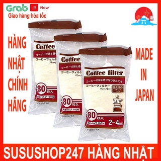Set 80 túi giấy lọc cà phê size L Hàng Nhật Chính Hãng
