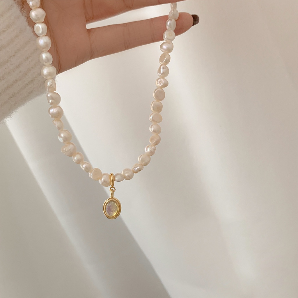 Vòng Cổ Choker Ngọc Trai Trắng Sang Trọng Thời Trang Cho Nữ