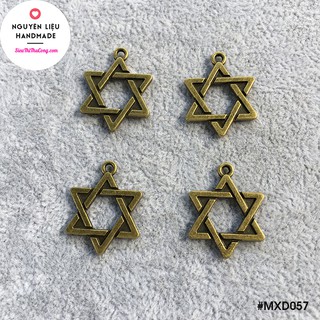 (Bịch 6 cái/ 10gr) - Mặt xi đồng ngôi sao 6 cánh cỡ đại - MXD057