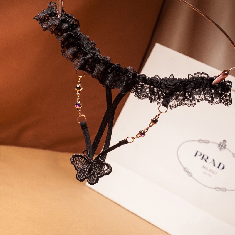 QL2224 Quần Lót Dây Đính Đá - Rỗng Trước Sexy