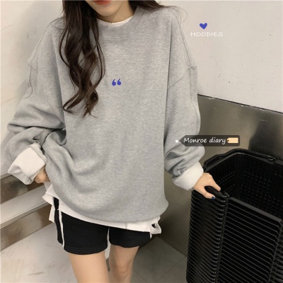 Áo Khoác Hoodie Mỏng Dáng Rộng Kiểu Hàn Quốc Thời Trang Xuân Thu Cho Nữ