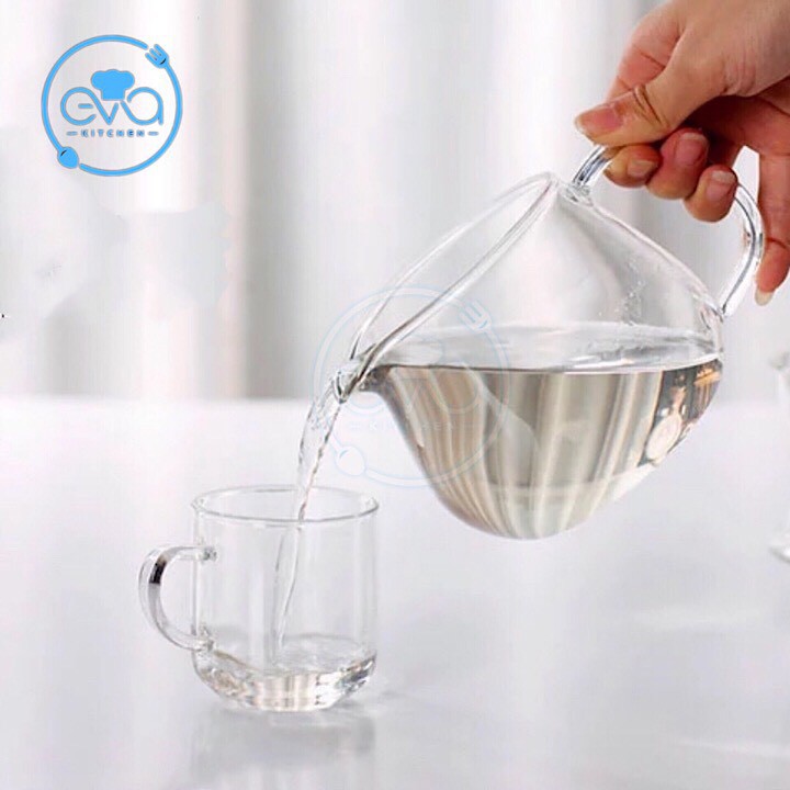 Bình Quai Thuỷ Tinh Miệng Rót Chịu Nhiệt  550 Ml