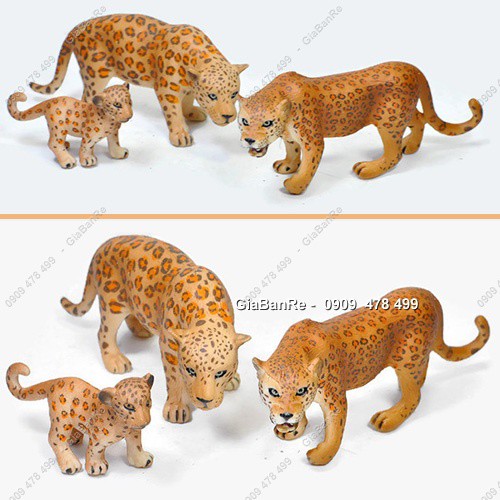 Mô Hình Gia Đình Báo Đốm Leopard Phi Châu - Thế Giới Động Vật - 7677.2
