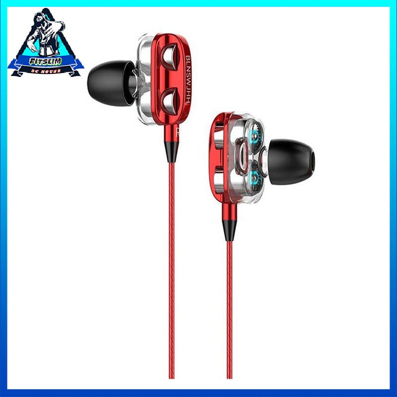 [Fitslim] Fashion Wired Ear Stereo Headphone Bass Subwoofer For Phone Sport Headset