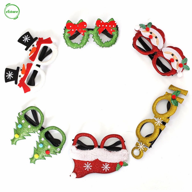 Mắt kính họa tiết giáng sinh dễ thương bắt mắt sành điệu