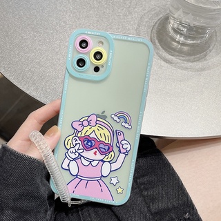 Ốp điện thoại silicon mềm chống rơi có dây đeo kiểu công chúa cho iPhone12 iPhone11 pro max iPhoneX/XS iPhoneXR iPhoneSE2020 iPhone6/6Plus/6s/6sPlus iPhone7/7Plus iPhone8/8Plus iPhone12mini iPhone13