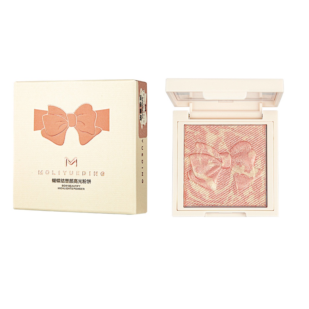 Phấn bắt sáng Moliyueding Highlighter màu Be - Trắng - Hồng - Hồng nhạt