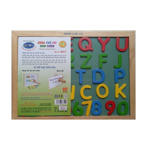 Đồ chơi gỗ - Bảng chữ cái nam châm Winwintoys 68312