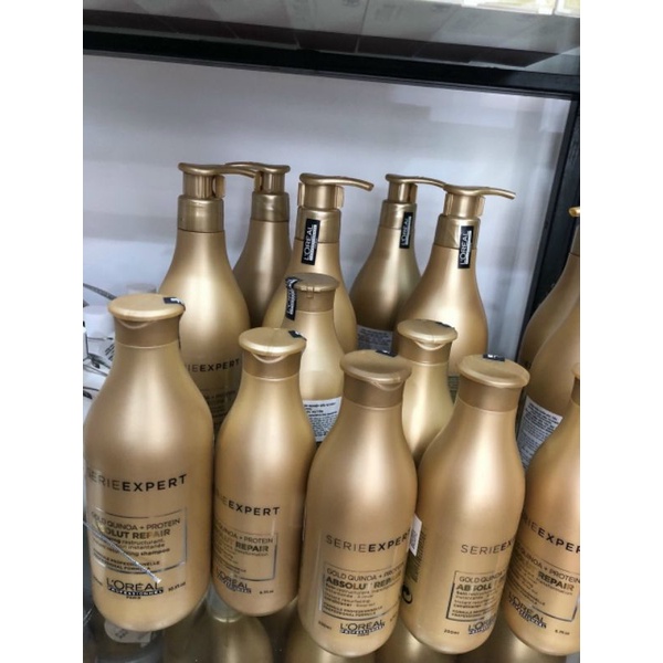 Dầu gội xả cao cấp Loreal tinh chất vàng: Gội 300ml và xả 200ml