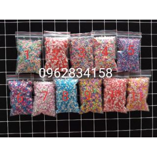 Cốm trộn slime 50g ảnh thật có nhiều mẫu