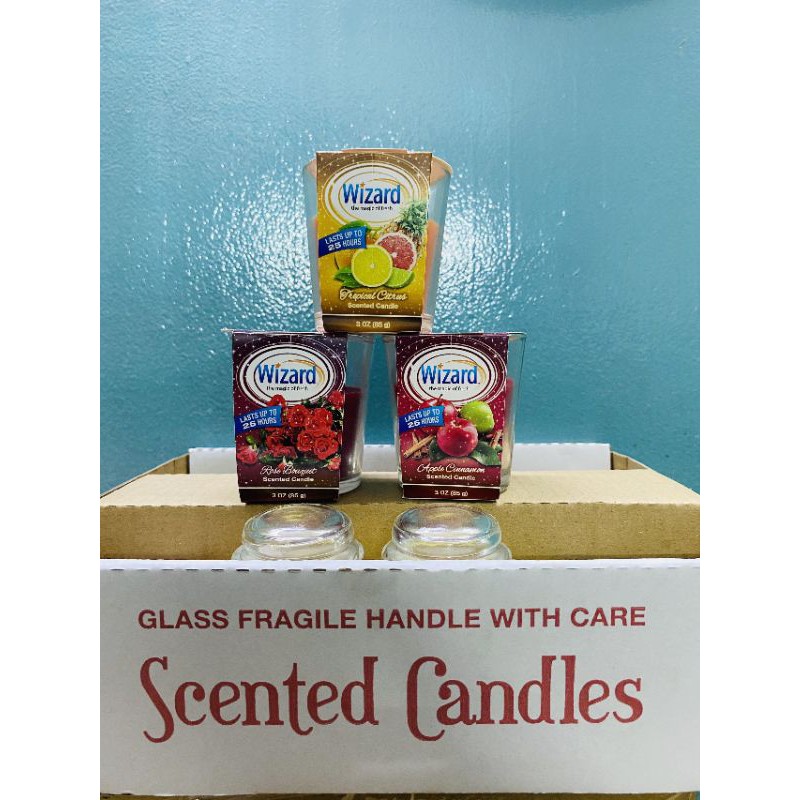 Nến thơm Scented Candles⚡dạng ly thủy tinh⚡có 3 mùi