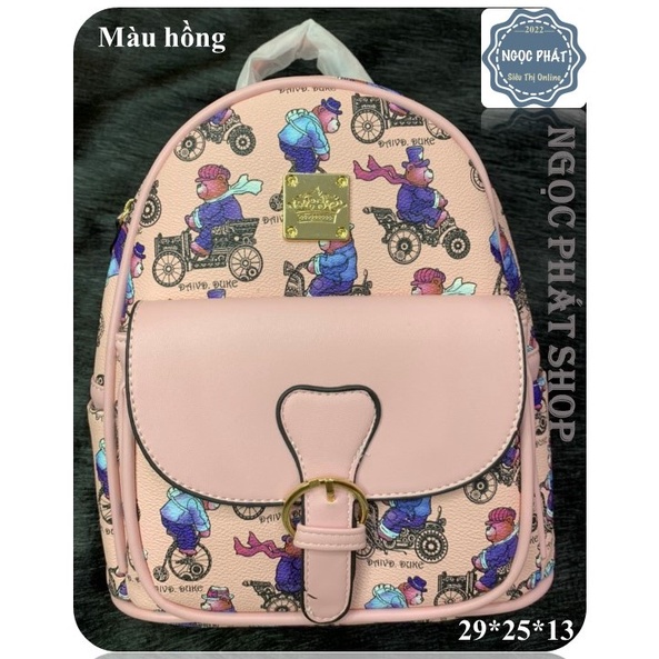 BALO NỮ HÌNH GẤU &quot;KHÓA TRÒN&quot; - CHẤT LIỆU DA QUẢNG CHÂU - HÀNG XỊN ĐẸP- KIỂU DÁNG TRẺ TRUNG NĂNG ĐỘNG