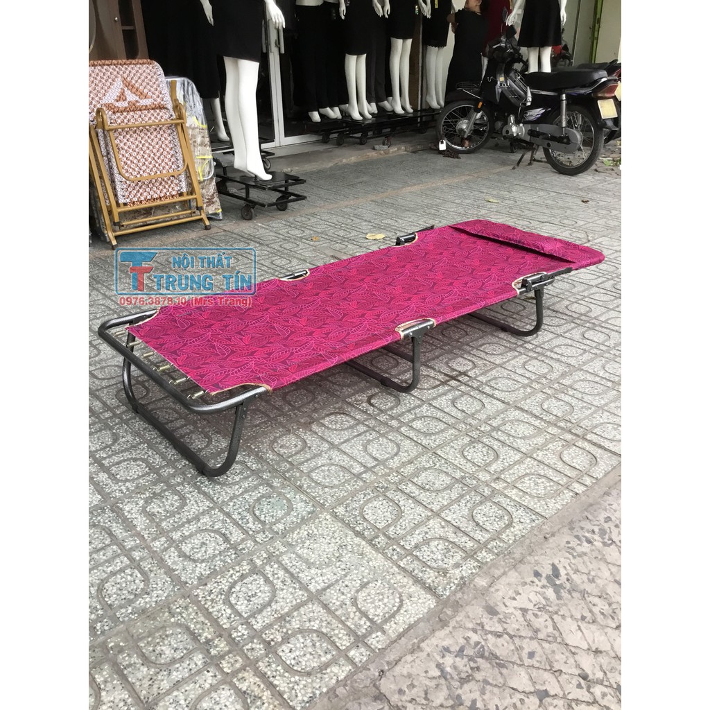 giường xếp cao cấp, 2 in 1 nằm ngồi( ko lựa màu khách nhé) | BigBuy360 - bigbuy360.vn