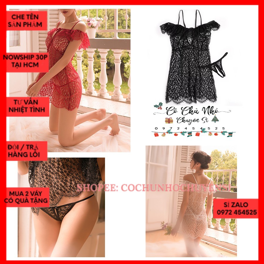 [ DƯỚI 55KG] [LL 020] - VÁY NGỦ QUẢNG CHÂU - ĐỒ NGỦ SEXY - ĐẦM NGỦ SEXY REN  - Cô chủ nhỏ chuyên sỉ | BigBuy360 - bigbuy360.vn