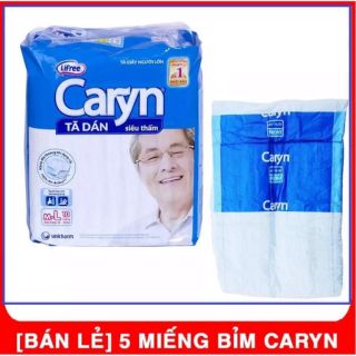 set gồm 5 miếng bỉm caryn cho người và phụ nữ sau sinh