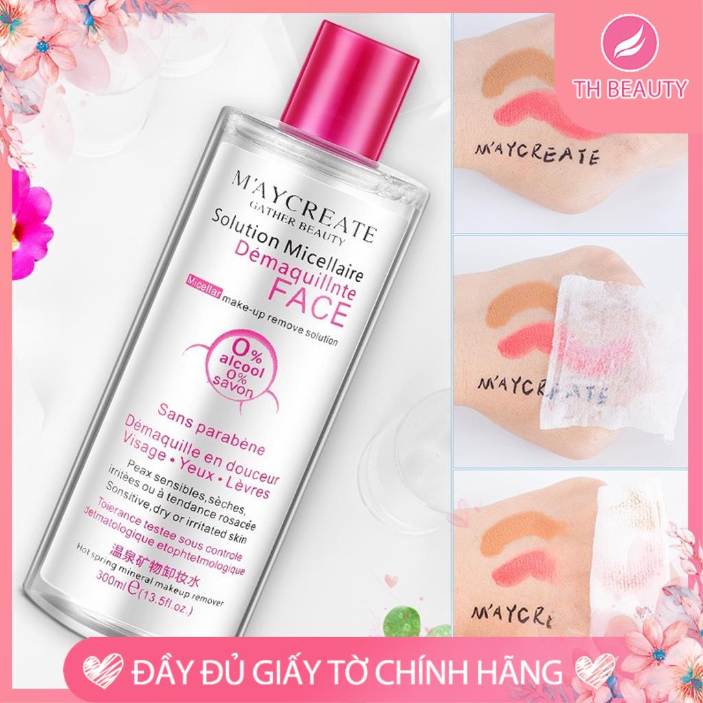 &lt;THẬT 100%&gt; Nước tẩy trang Maycreate suối khoáng 300ml