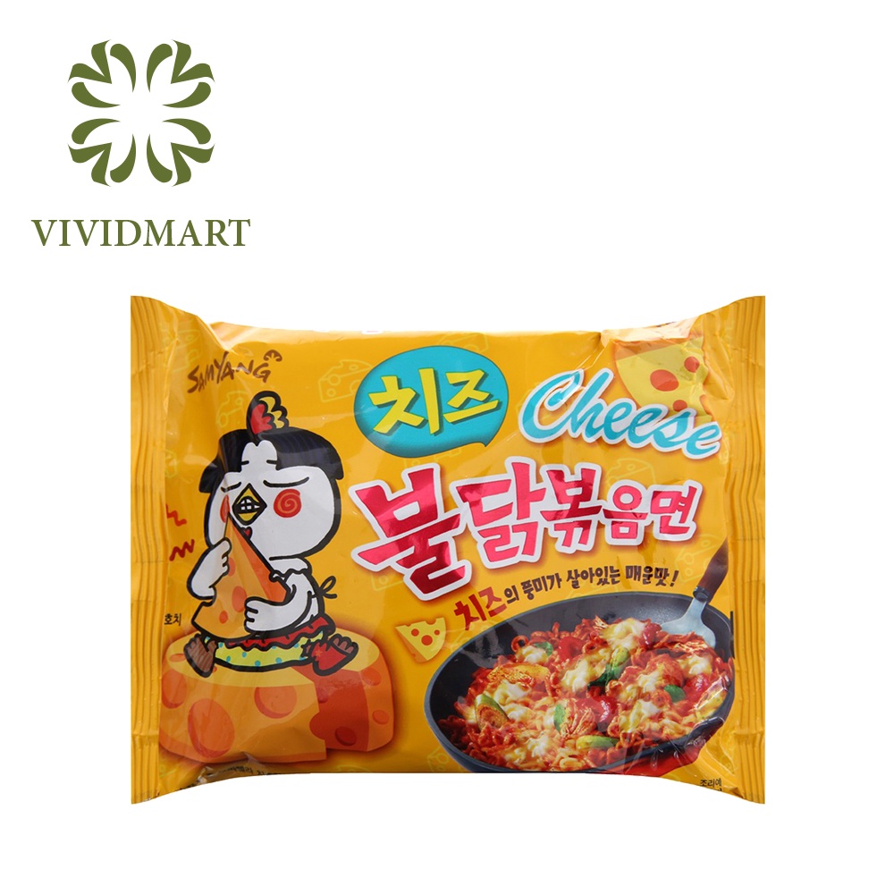 Góilẻ MÌ KHÔ GÀ CAY SAMYANG HQ 9VỊ: TRUYỀN THỐNG, CÀ RI CURRY, CỰC CAY, NƯỚC, KIM CHI, PHOMAI, SỐT KEM Ý CREAM CARBONARA