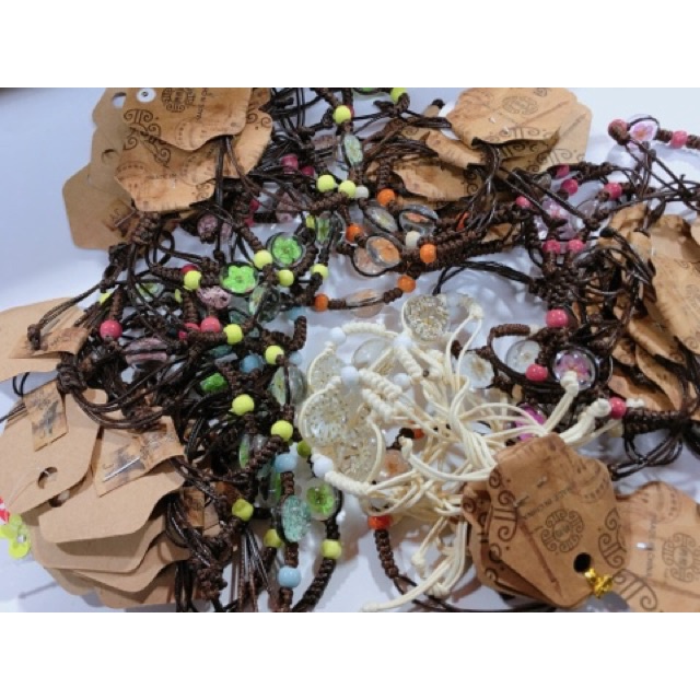 VÒNG TAY TẾT MIX ĐÁ HOA KHÔ PHONG CÁCH BOHO ĐẸP-ĐỘC-LẠ-MAY MẮN