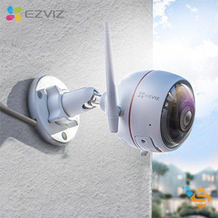 Camera wifi ngoài trời Ezviz C3W Ezguard 2MP 1080P - Tích hợp còi và đèn (CS-CV310) - Sản phẩm cao cấp của HIKVISION