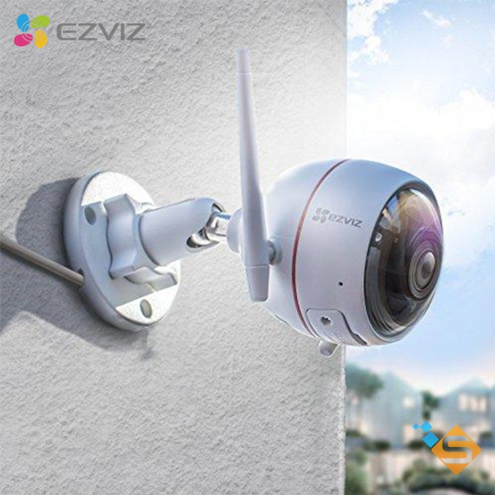 Camera WiFi Ngoài Trời EZVIZ C3W 1MP 720P HD Tích hợp còi và đèn - Sản phẩm cao cấp từ HIKVISION - Bảo Hành 2 Năm