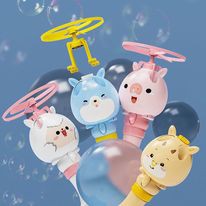 Súng bắn bong bóng xà phòng❤️ máy thổi bong bóng kèm chong chóng