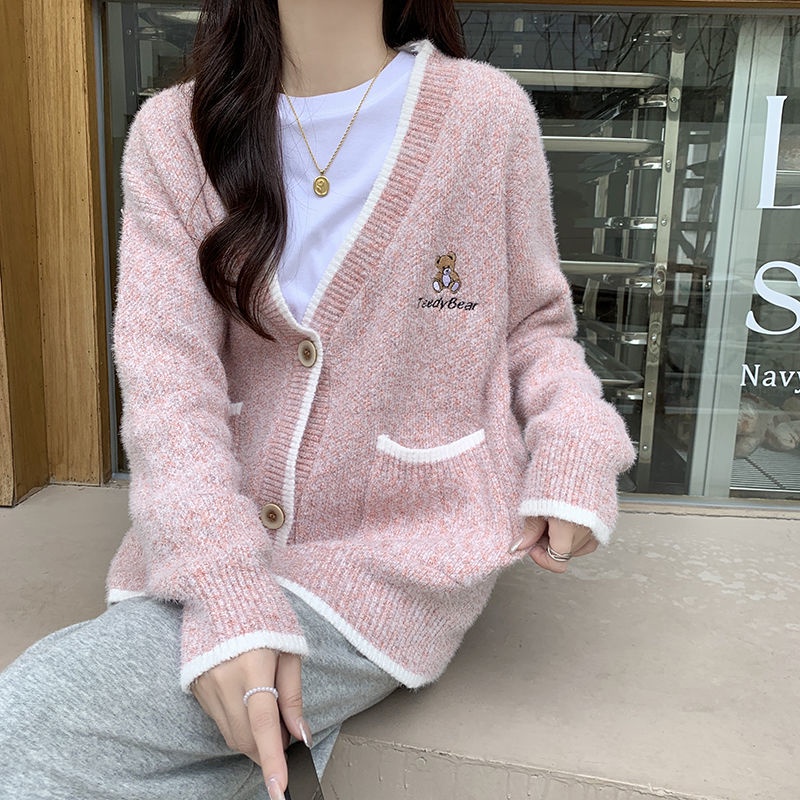 Plus Áo Khoác cardigan Dáng Ôm Thời Trang Mùa Thu Cho Nữ