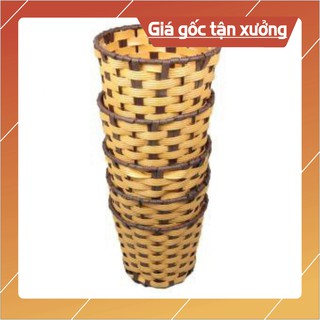 Giỏ đựng giấy ăn giả mây hình tròn