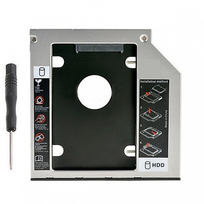 Caddy Bay 9.5mm 12.7mm - Khay đựng ổ cứng HDD SSD Laptop thay thế ổ DVD - Mới, Bảo hành 6 tháng