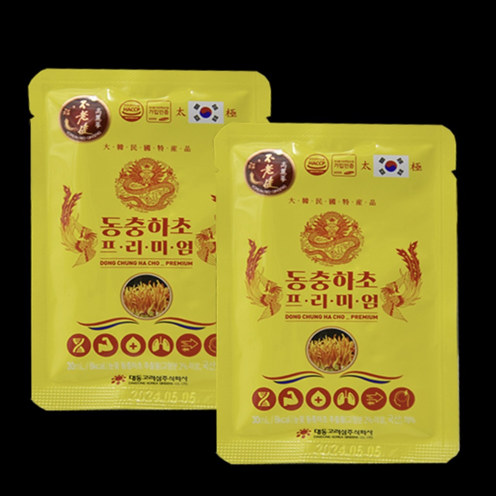 Nước Đông Trùng Hạ Thảo DaeDong Hàn Quốc - Hộp Gỗ 60 gói x 30ml