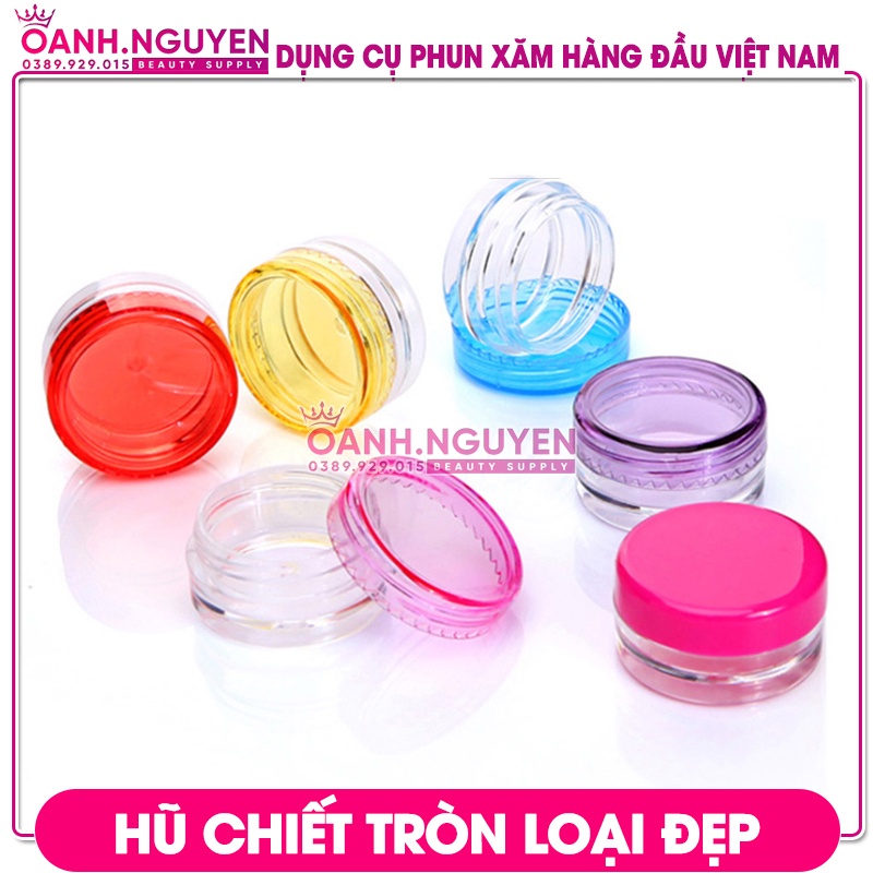 Hũ Chiết 3g, 5g (Loại Đẹp)/ Chiết Kem, Dưỡng, Mỹ Phẩm