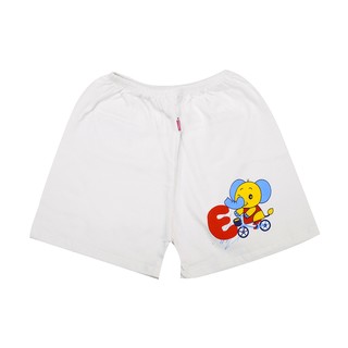 Set 5 Quần ngắn sơ sinh trắng in Nanio