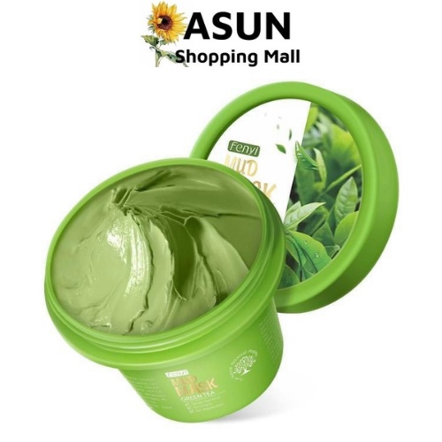 Mặt Nạ Bùn Trà Xanh Fenyi 100g Giảm Thâm Mụn, Thu Nhỏ Lỗ Chân Lông Green Tea Mud Mask