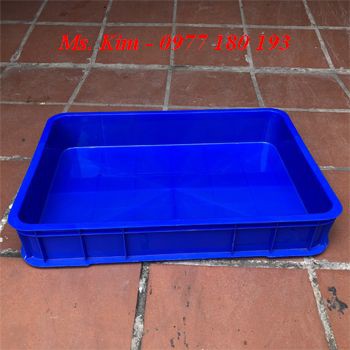 Sóng nhựa bít 1T(Thùng nhựa đặc HS025) KT: 610X420X100MM