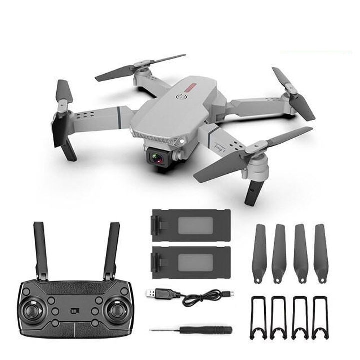 Flycam Camera E88 Pro - Drone Mini - Máy Bay Không Người Lái Điều Khiển Từ Xa 4 Cánh