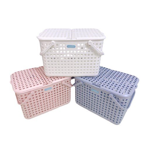 Giỏ nhựa nguyên sinh dùng đựng đồ đi sinh INOCHI ,chậu gấp gọn cho bé