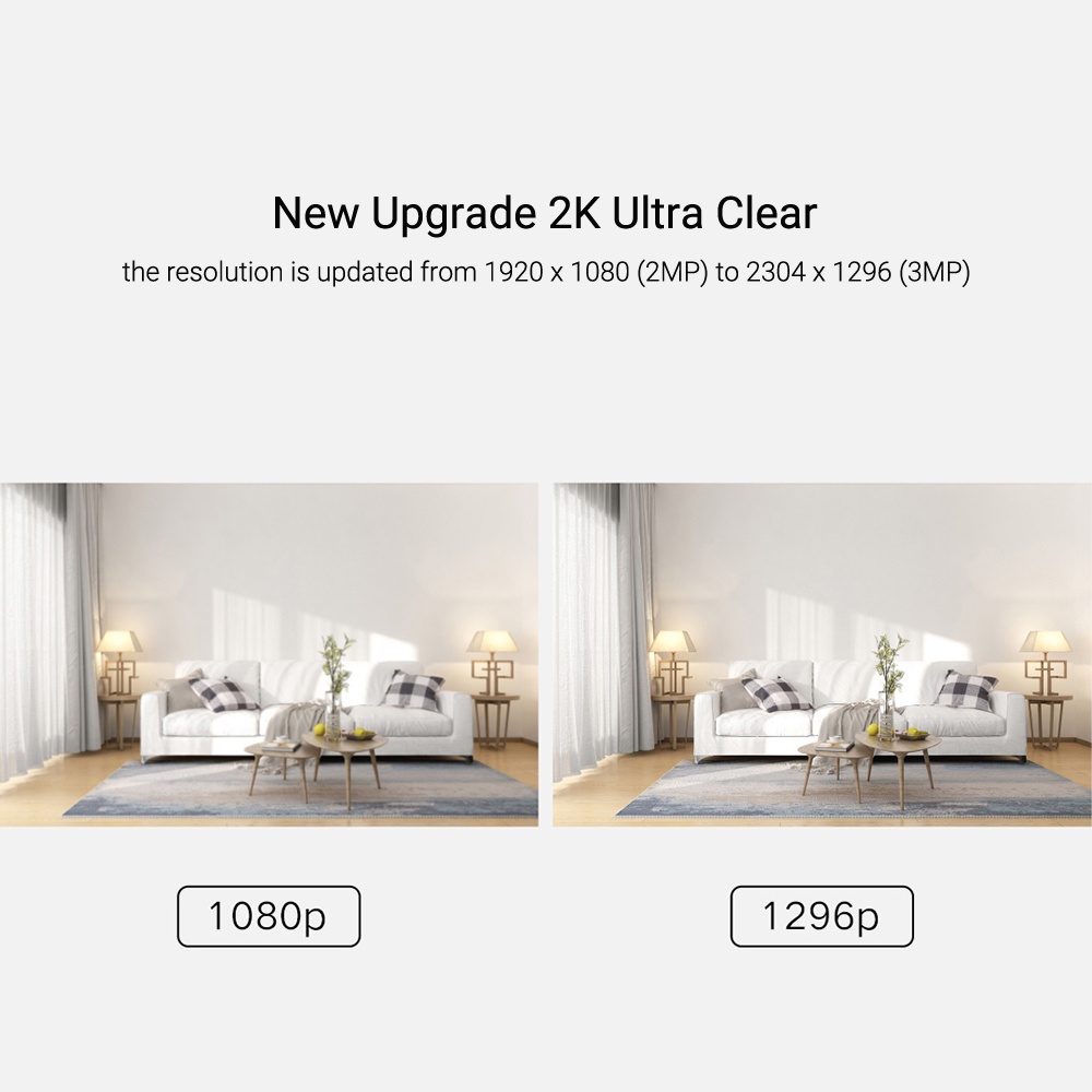 Camera an ninh Xiaomi 2K hồng ngoại nhìn đêm góc rộng 125° chống nước IP67 dùng trong và ngoài nhà có đàm thoại 2 chiều