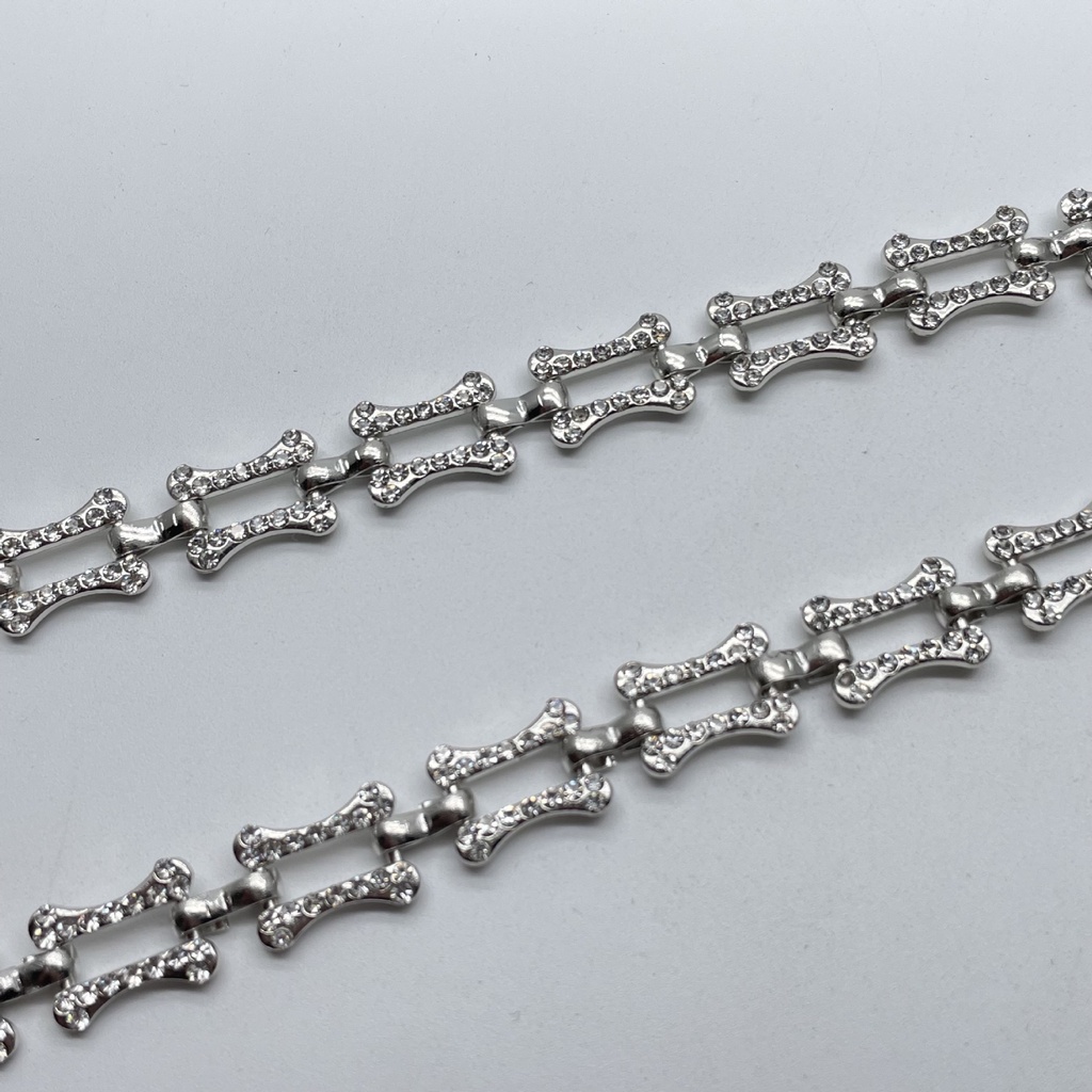 2109661     Dây Xích Hợp Kim Đính Đá Trang Trí Túi Xách Phong Cách Âu Mỹ