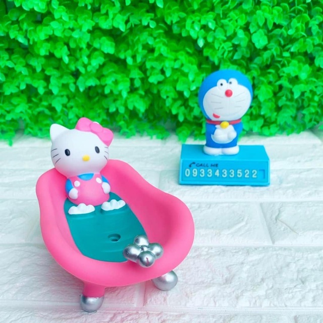 KỆ NHỰA ĐỰNG CỤC XÀ BÔNG HELLO KITTY - DORAEMON