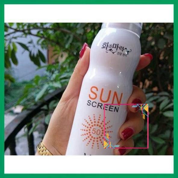 Xịt Chống Nắng, Xịt Nâng Tone Che Khuyết Điểm Sunscreen V7 Magic Flower 238ml Hàn Quốc Chính Hãng