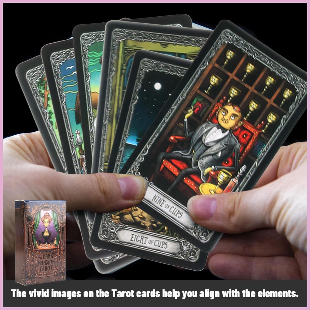 Bộ Bài Tarot Tiếng Anh Màu Đen Chất Lượng Cao
