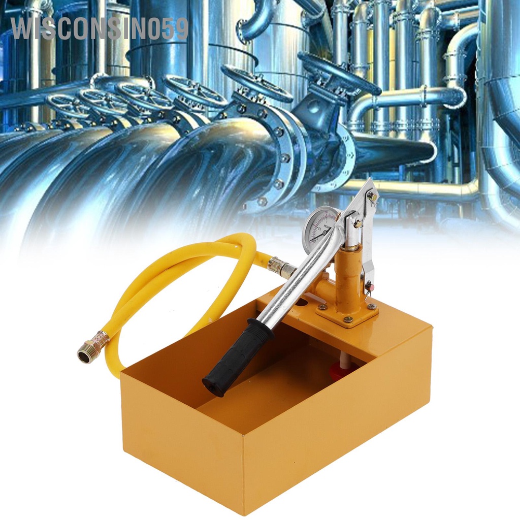 Bơm kiểm tra áp suất bằng tay Kiểm nước thủy lực 2 5Mpa cho hệ thống ống xây dựng hóa chất