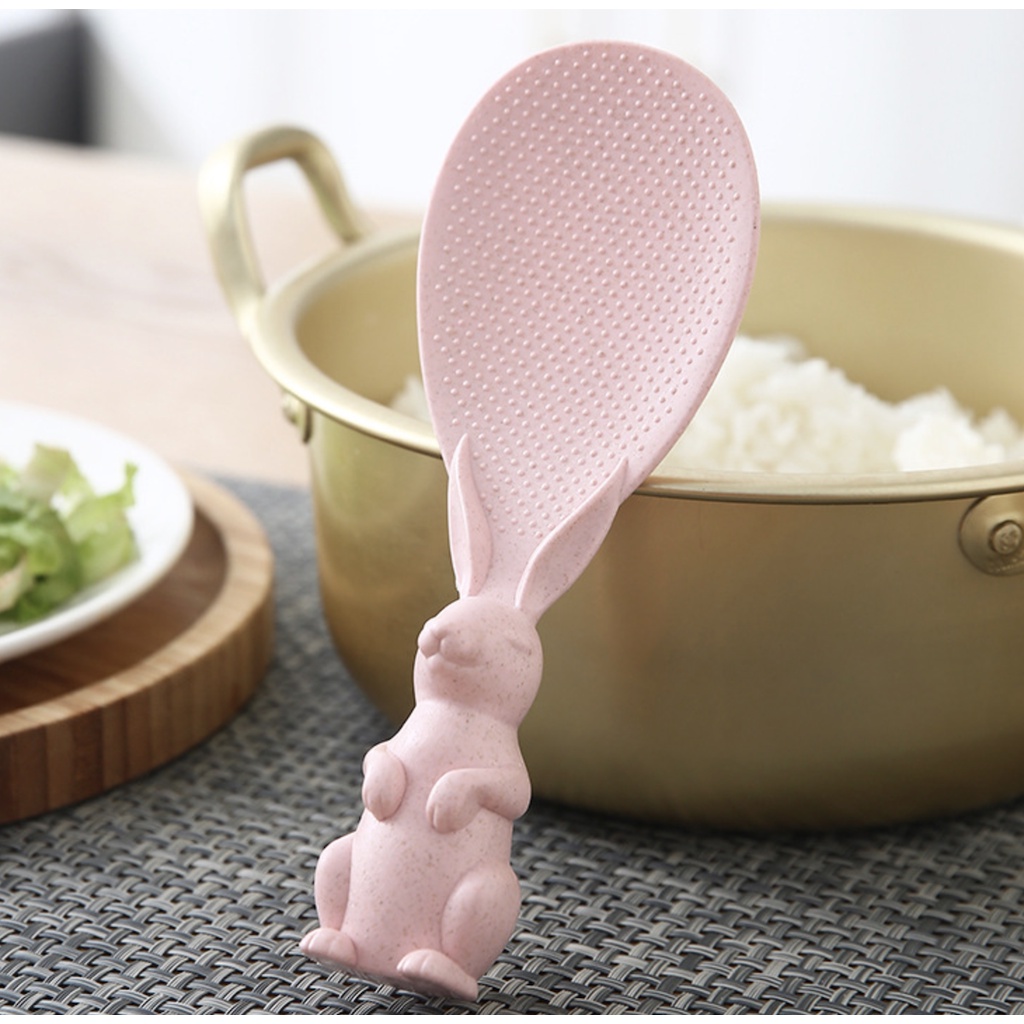 Muôi Xới Cơm Hình Thỏ Dễ Thương cao cấo an toàn chịu nhiệt cao H019