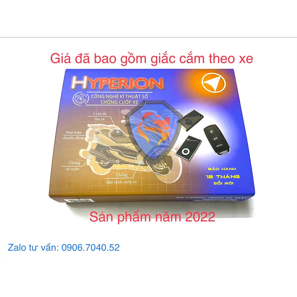 KHÓA CHỐNG TRỘM XE MÁY HYPERION (BẤM GIẮC THEO TỪNG XE, LẮP ĐẶT NHƯ ZIN, BH 12T)