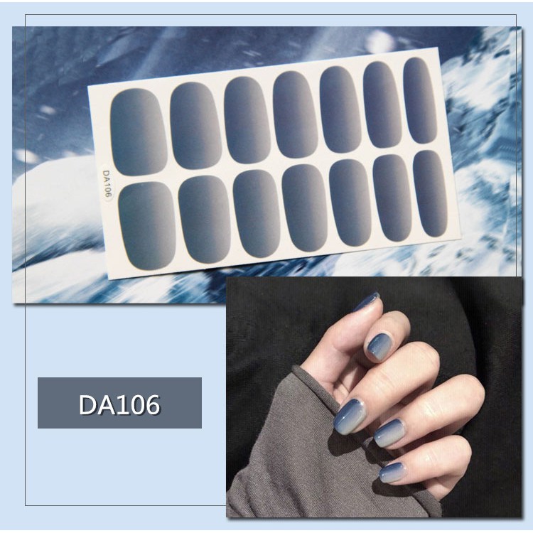 Bộ nail sticker 14 miếng dán móng tay trang trí 3D xinh xắn DA101-DA120 chống thấm nước